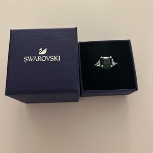 Swarovski ring - emerald green